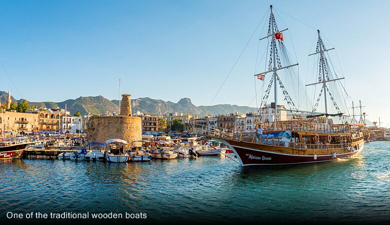 One of the traditional wooden boats