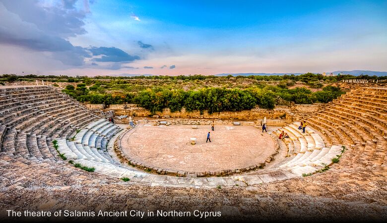 The theatre of Salamis Ancient City in Northern Cyprus