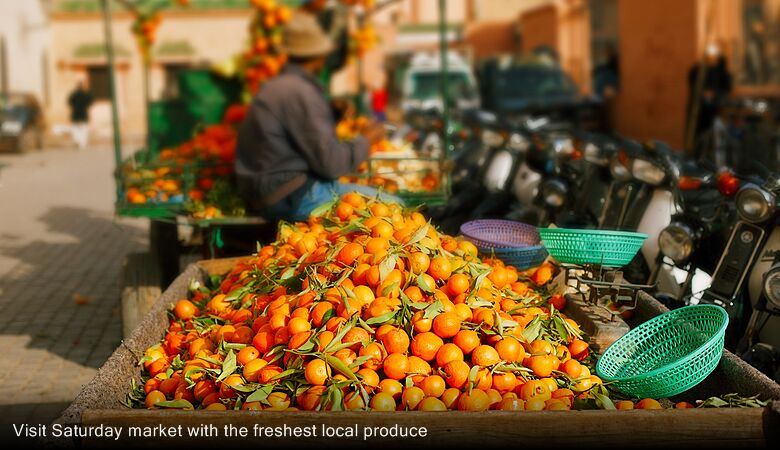 Visit Saturday market with the freshest local produce