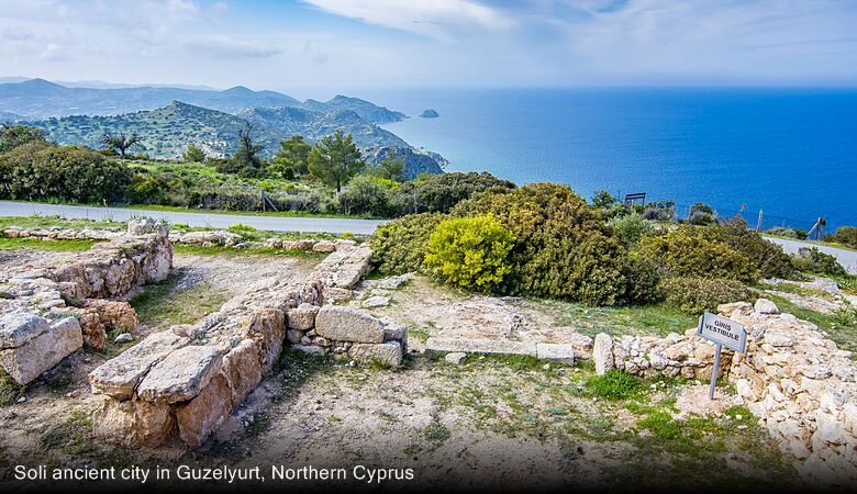 Soli ancient city in Guzelyurt, Northern Cyprus