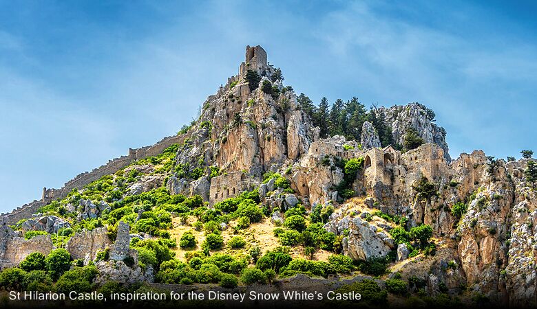 St Hilarion Castle, inspiration for the Disney Snow White’s Castle