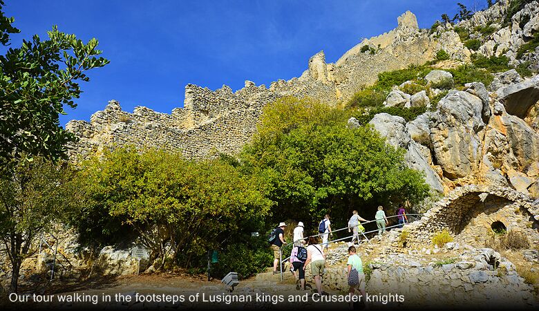 Our tour walking in the footsteps of Lusignan kings and Crusader knights