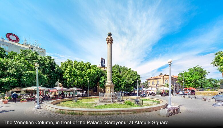 The Venetian Column, in front of the Palace 'Sarayonu' at Ataturk Square