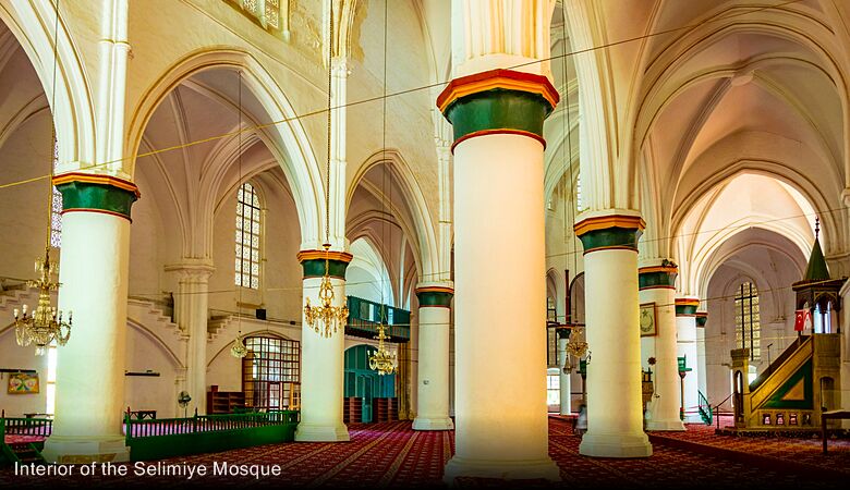 Interior of the Selimiye Mosque