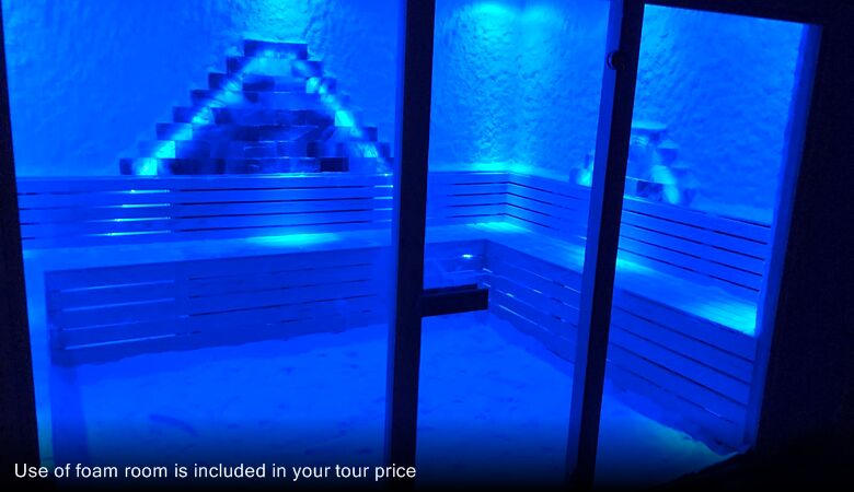 Use of foam room is included in your tour price